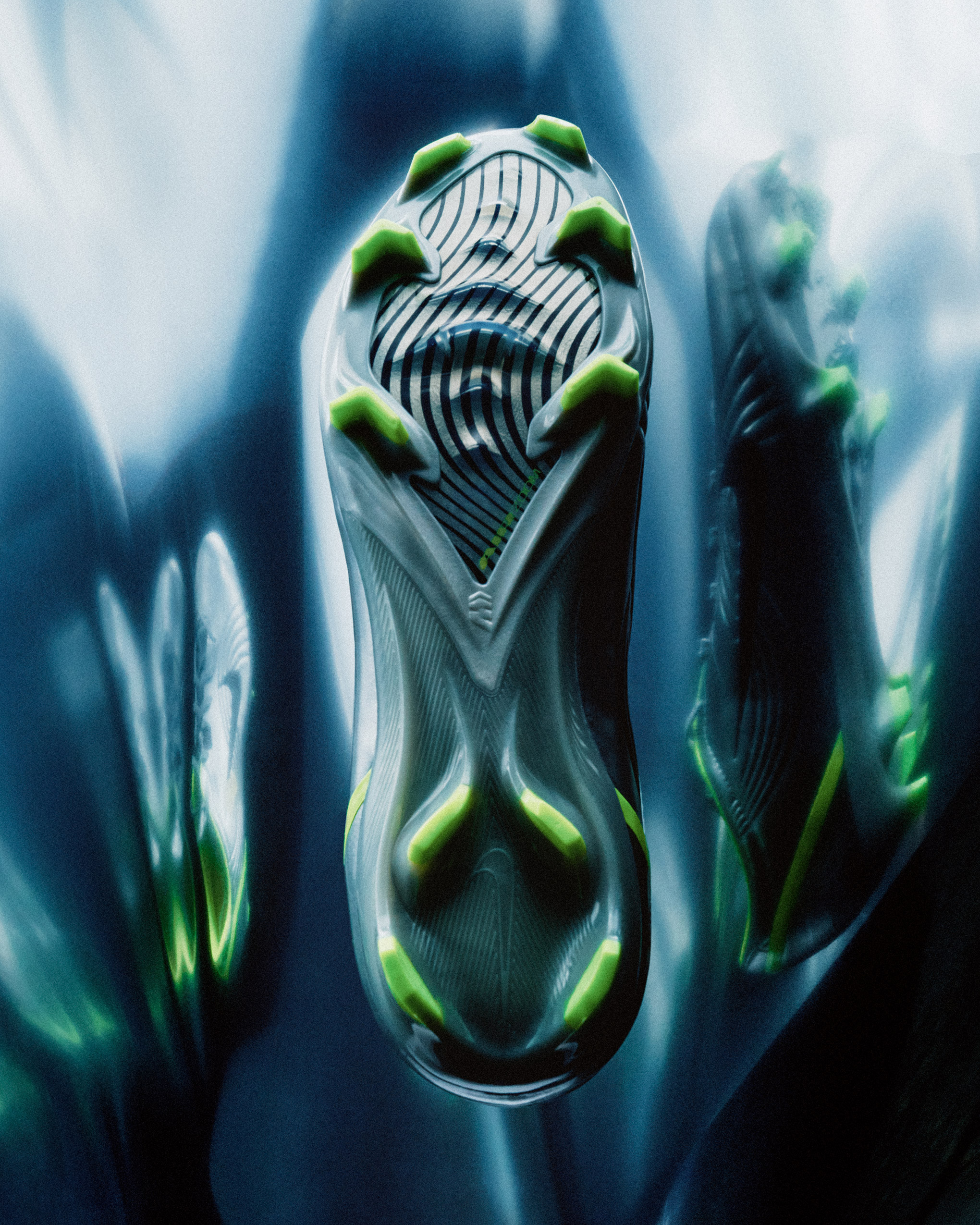 silver mercurial plate detail